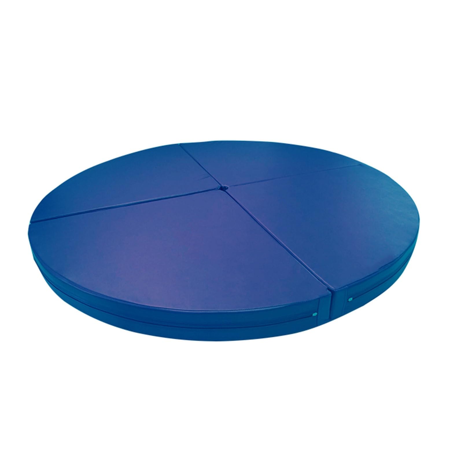 Tapis de pole dance pliable portable bleu matelas gym rond fitness