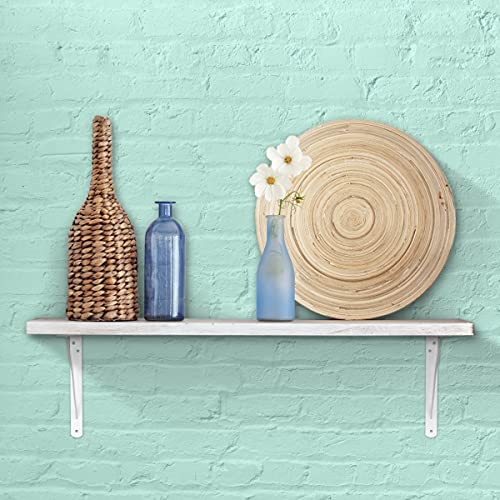 Decko Products 49143-10 Heavy-Duty Shelf Bracket, 10.5-Inch X 7.5-Inch, White, 10-Pack #TOP2