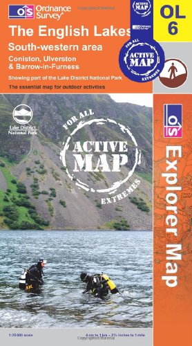 The English Lakes - South Western Area (OS Explorer Map Active)
