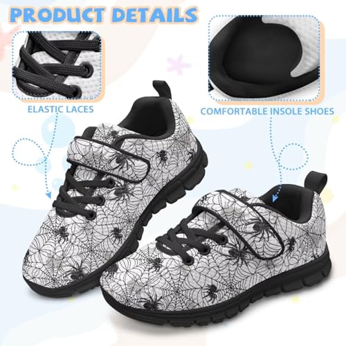 SYtrade Girls Single Hook and Loop Shoes Halloween Fall Thanksgiving Sneaker4