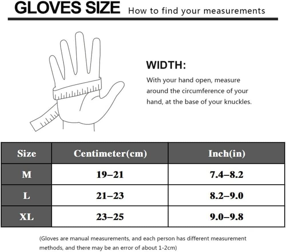 Habiba Mitones Guantes de Pantalla táctil, Guantes de Hombre para conducción al Aire Libre, Motocicletas, protección de articulaciones, Guantes de Dedo Completo para Hombre, Negro Cálido