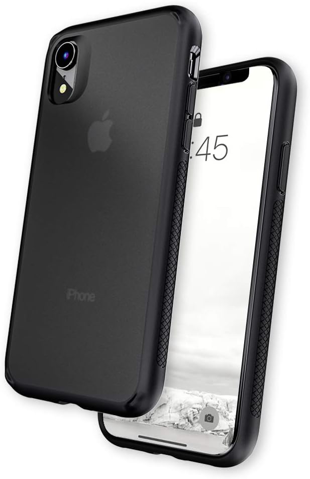 Caudabe Synthesis iPhone XR [Slim], [Rugged], [Protective] iPhone XR Case (Stealth Black)