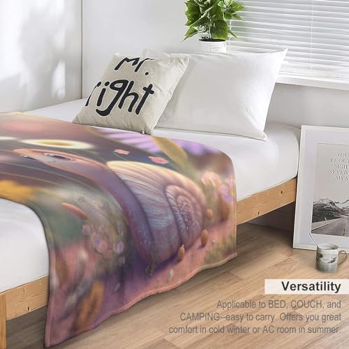 Escargot Mignon plaid couverture douce et chaude flanelle quatre saison - 7