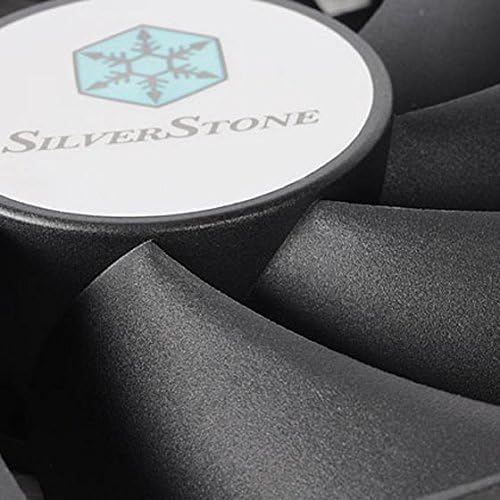SilverStone SST-FN121-P - FN Series Computer Case Cooling Fan 120mm, Low Noise, High Airflow, 9-bladed, black
