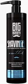 Gel de Barbear Profissional Big Barber 750ml Menthol - Transparente para Desenho Preciso e Refrescância Intensa