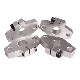 4 Pcs SHF8 8mm Flange Mount Linear Rail Shaft Support for Milling Machine CNC