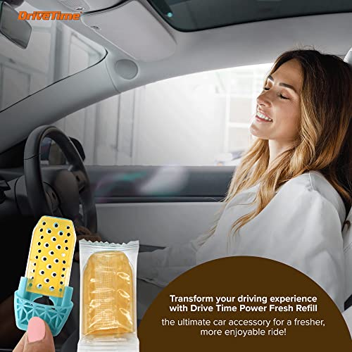 Drive Time Power Fresh Scent Bars - Car Air Freshener, Refill For Power Fresh 12-Volt Plug In Fresheners, Scented Bars - 4 Scent Bars In 1 Pack (Exotic Teak) #TOP4