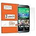 HTC One M8 Screen Protector, TANTEK [Bubble-Free][HD-Clear][Anti-Scratch][Anti-Glare][Anti-Fingerprint]Tempered Glass Screen Protector for HTC One M8 / HTC M8 [2014],[Lifetime Warranty]-[3Pack]