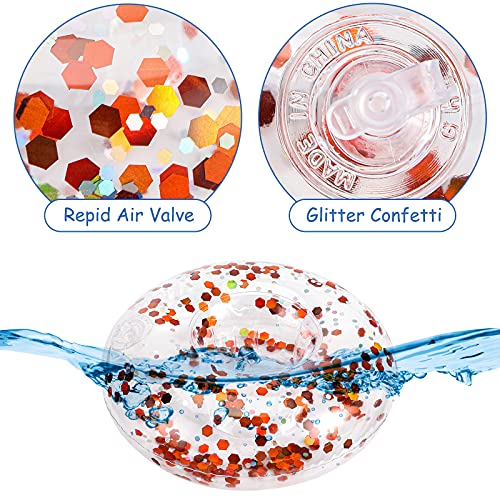 Futureplusx Inflatable Drink Holder, 12Pcs Circle Floats Inflatable Cup Coasters For Kids Inflatable Floating Coasters For Pool Party Summer Fun Bath Toys Shower #TOP2