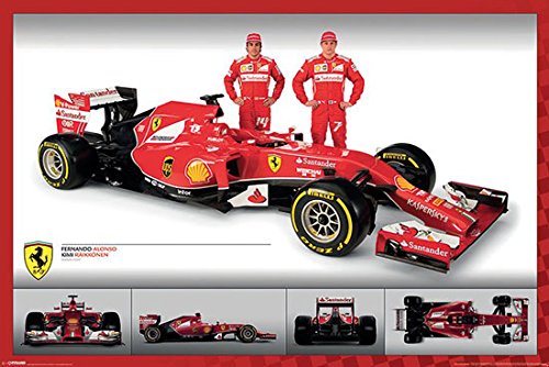 Ferrari F1 : Alonso and Raikkonen - Maxi Poster 91.5 x 61 cm new and sealed