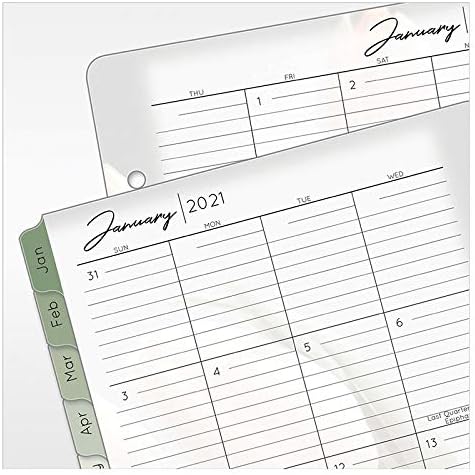 FranklinCovey - Classic Blooms Two Page Per Day Ring-Bound Planner - Jan 2021 - Dec 2021