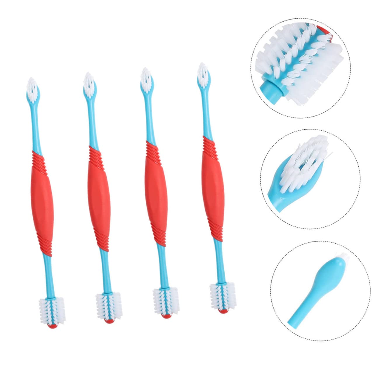 YARNOW 12pièces Brossettes à Dents Manuelles Pour Chiens Et Outils De Soins Dentaires Pour Animaux De Compagnie Nettoyage Plaque Débris Pratique Pour Petits Animaux