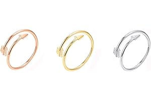 Exquisite 3-Piece Wave Arrow Rings for Women: A Touch of Grace and Radiance
