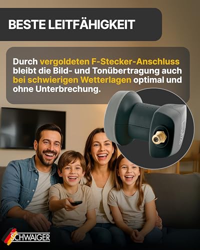 Schwaiger Single LNB Digital Sun Protect für 1 Teilnehmer