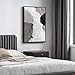 Framed Black and White Abstract Canvas Wall Art, Large Modern Art Prints Paintings Artwork for Walls, Minimalist Gray Pictures for Living Room Bedroom Dining Room Office Bathroom Wall Decor 24x36 In