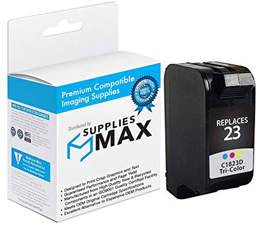 SuppliesMAX Remanufactured Replacement for DPS60260 Color Inkjet (620 Page Yield) - Replacement to HP C1823D / HP NO. 23