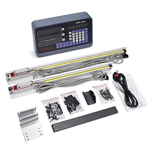 2 Axis Digital Readout Dro kit 250mm+ 1000mm Linear Glass Scales for Bridgeport