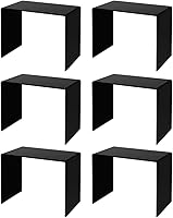 Vista 24 de Marketing Holders Soporte de exhibición de acrílico cuadrado transparente de 8 pulgadas para encimera de plexiglás decorativo, sin plataforma