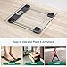 BEAUTURAL Digital Bathroom Scale for Body Weight, LCD Display, 400lb, 4 AAA Batteries and Tape Measure Included,Tempered Glass