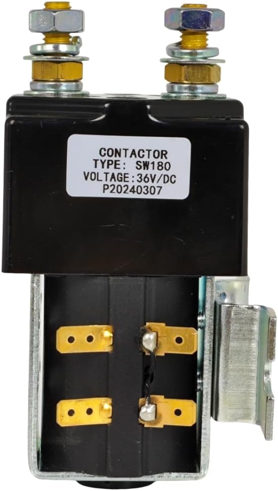 XYZIL SW180 36V 200A Contactor Solenoid Compatible with Albright Relay w/Mounting Bracket Golf Cart Heavy Duty High Amp