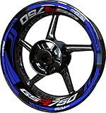 llantas motocicleta monterrey Juego completo de pegatinas para las ruedas de la motocicleta delantera + trasera.