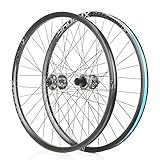 XF2046 Classic MTB Mountain Bike Front &amp; Rear Tubeless Wheelset for Shimano 8-11S - 26/27.5/29" Black Grey (26")