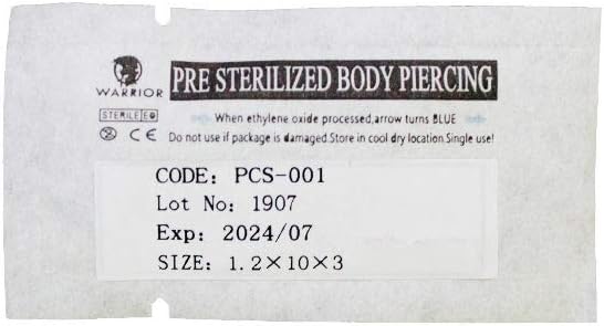 WARRIOR Piercing STERILE Labret per Labro Trago Helix Cartilagine Dischi Piercing Flessibili in Silicone Orecchio Stud in Acciaio Chirurgico 316L 16G (1,2mm) Pallina da 3mm Body Piercing Gioielli - 4