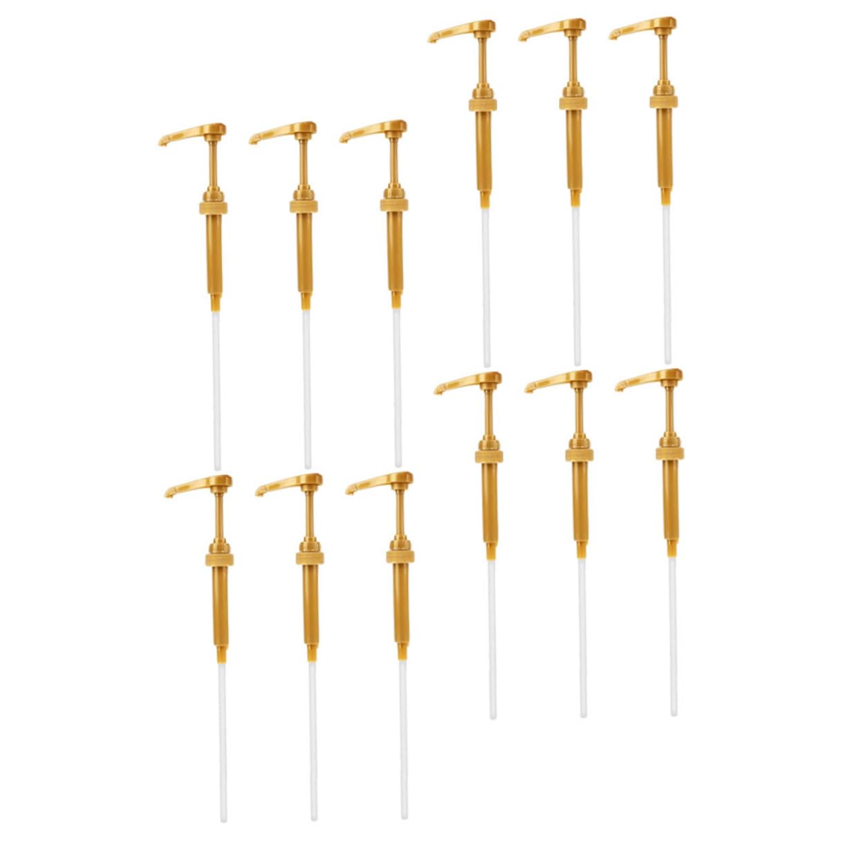 Garneck 12pcs Extrusion Head Pump Syrup Dispenser Pump Replacement Coffee Bar Syrup Dispenser