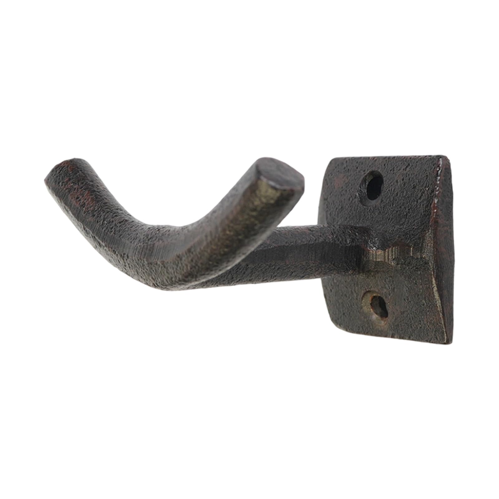 Minimalist Coat Organizer Cast Iron Wall Hanger Functional Hook for Entryway Bedroom Closet Hallway Jackets Bags Scarves Hats Accessory Use Coat Hanger Wall Hook Cast Iron Robe Entryway Organizer Bag