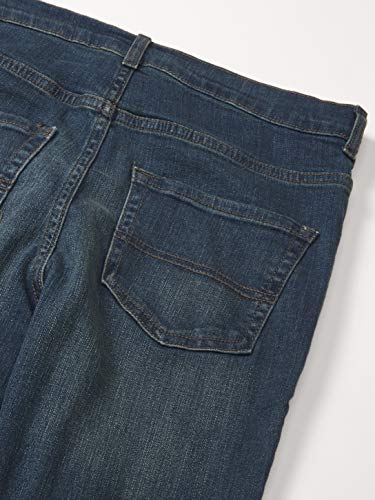 The Children's Place Jeans elástico de perna reta para meninos, Dry Indigo individual, 12 Slim