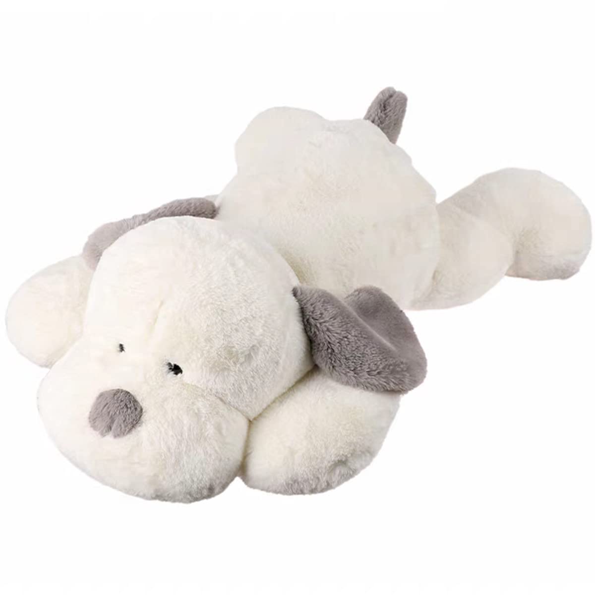 Amazon.co.jp: ソフトぬいぐるみ 犬 ぬいぐるみ グレー Lサイズ