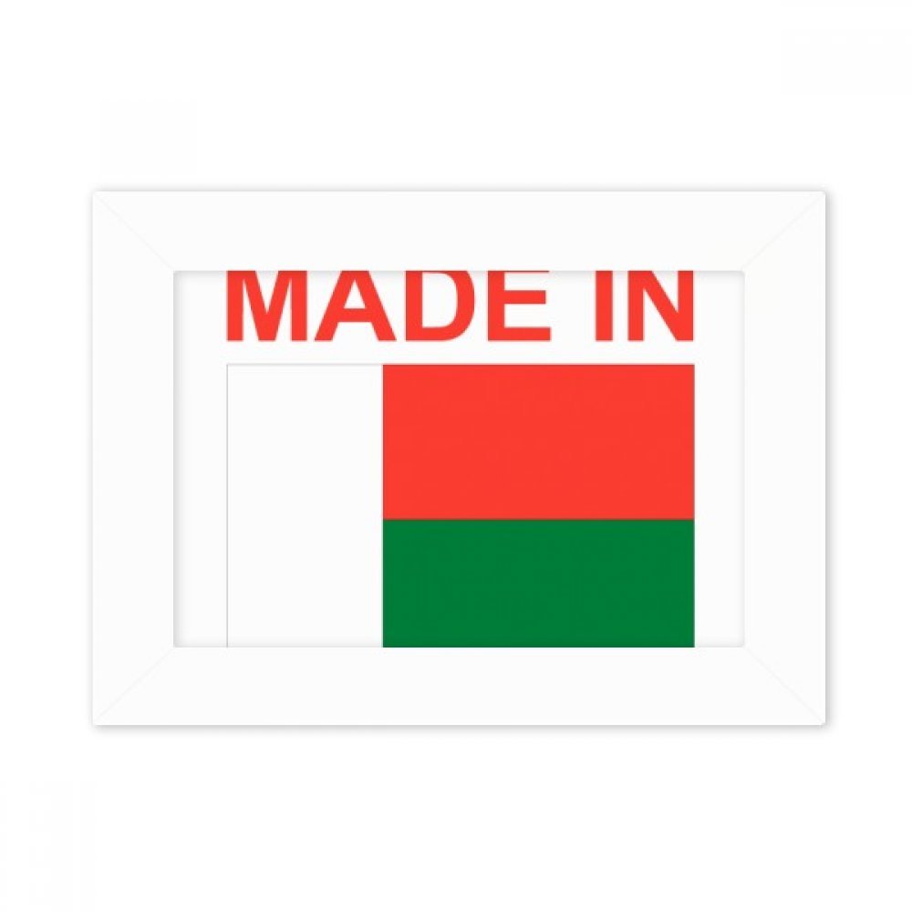 Cadre photo Madagascar motif amour multicolor idee cadeau blanc 10x15cm