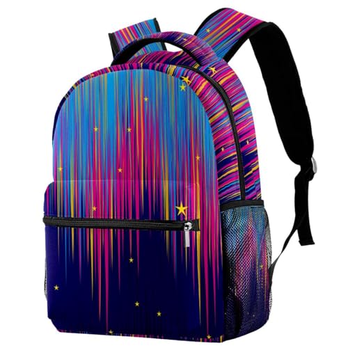 Sac à dos d'école fille garçon sac de voyage décontracté multicolore 40cm