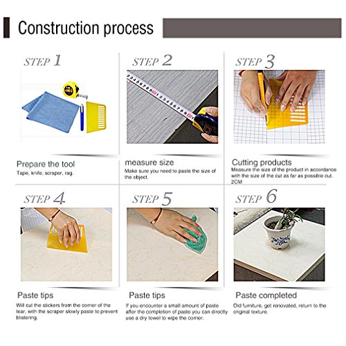 KINLO - Pellicola autoadesiva 30 x 200 cm, effetto...