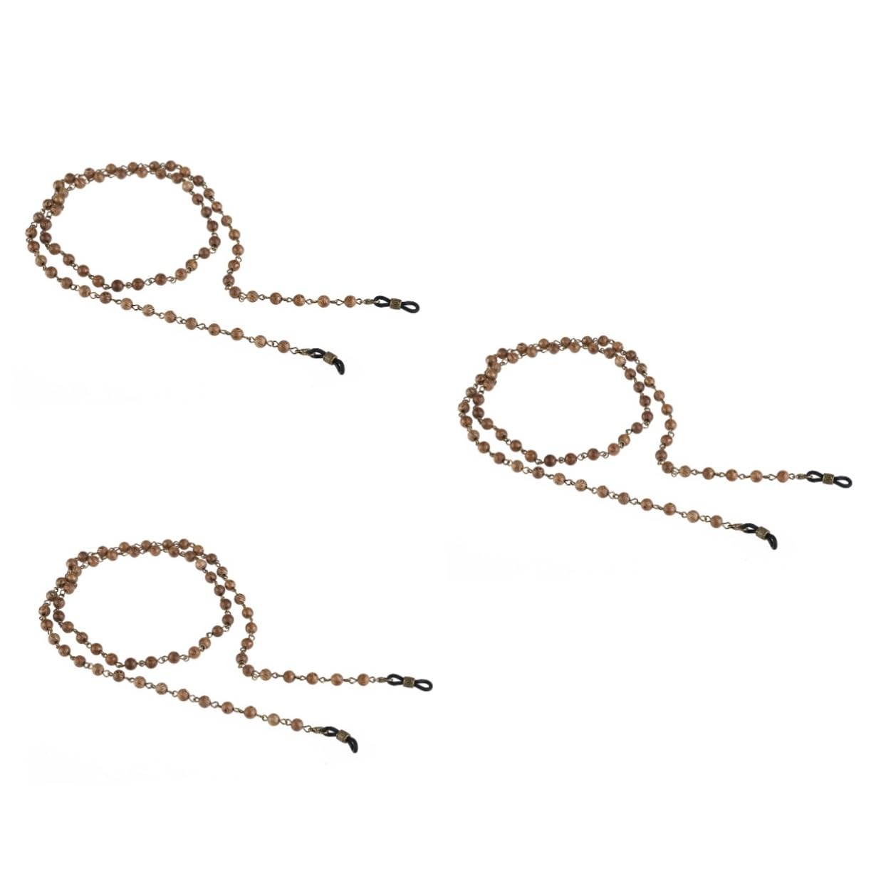 3stücke Holz Brillenhalter Kette Mit Perlen Handgefertigter Und Elastischer Für Brillen Als Schmuckstück Und Stilvolle Aufbewahrung Für Sonnenbrillen Und Lesebrillen