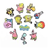 Lizukarm 12 Stück verschiedene Schuh-Charms, Dekoration für Damen und Herren, PVC-Charms (25), Metall