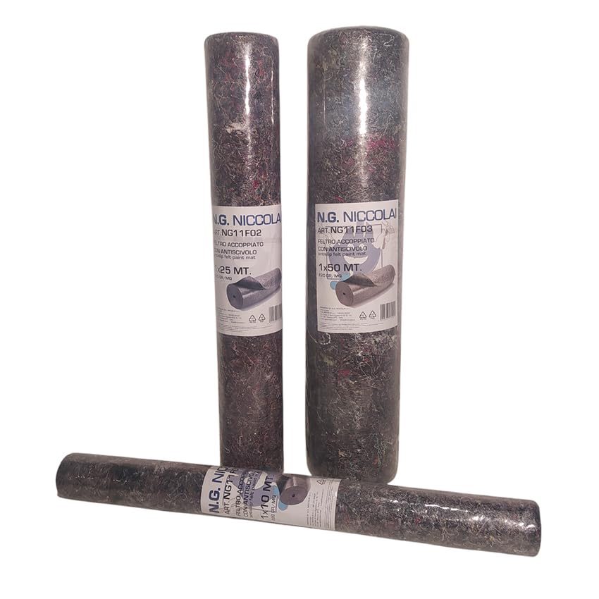 NG NICCOLAI FELTRO MULTIUSO ACCOPPIATO ANTISCIVOLO E ASSORBENTE PER PROTEZIONE PAVIMENTI (1X50)