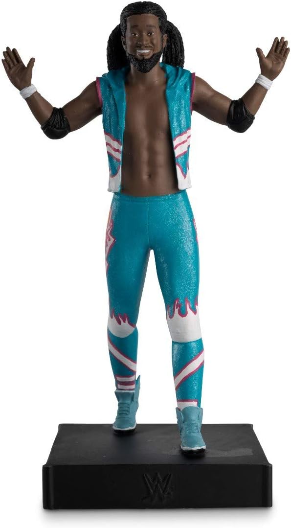 WWE Championship - WWE Kofi Kingston Magazine & Statue - WWE Championship Figurine Collection by Eaglemoss Collections