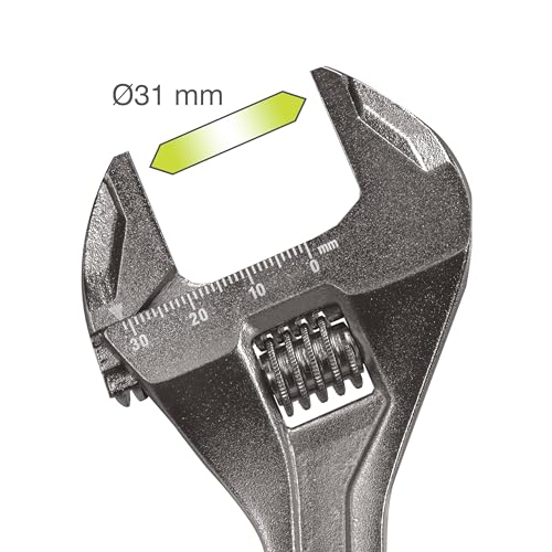 RYOBI RHAW200 200 mm Adjustable Wrench, Grey - Image 3
