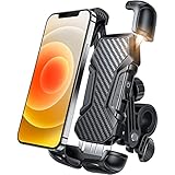 Handyhalterung Fahrrad Lenker, [Niemals abfallen] LISEN Handyhalter Motorrad - Universal 360 Drehung Halter Mountainbike Halterung Handy iPhone Ständer für Alle Smartphone