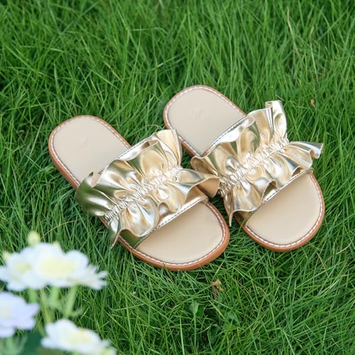 Image of THEE BRON Girls Cute Slip-On Slippers Stylish Sandals for Toddlers & Kids