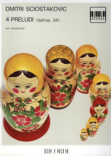 Dimitri Shostakovich 4 preludi (dall'op. 34) per pianoforte