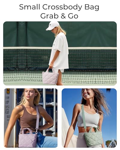 Image of BAGSMART Crossbody Bags for Women, Lightweight Purses for Women, Quilted Puffer Tote Handbags for Daily Use,Shop,Travel