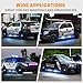 XRIDONSEN 2PCS 60 inch Blue White Emergency Lights Strip 720 LED Running Board Police Strobe Lights Firefighter Light Flashing Warning Safety First Responder Lights for Vehicles POV Trucks Pickup