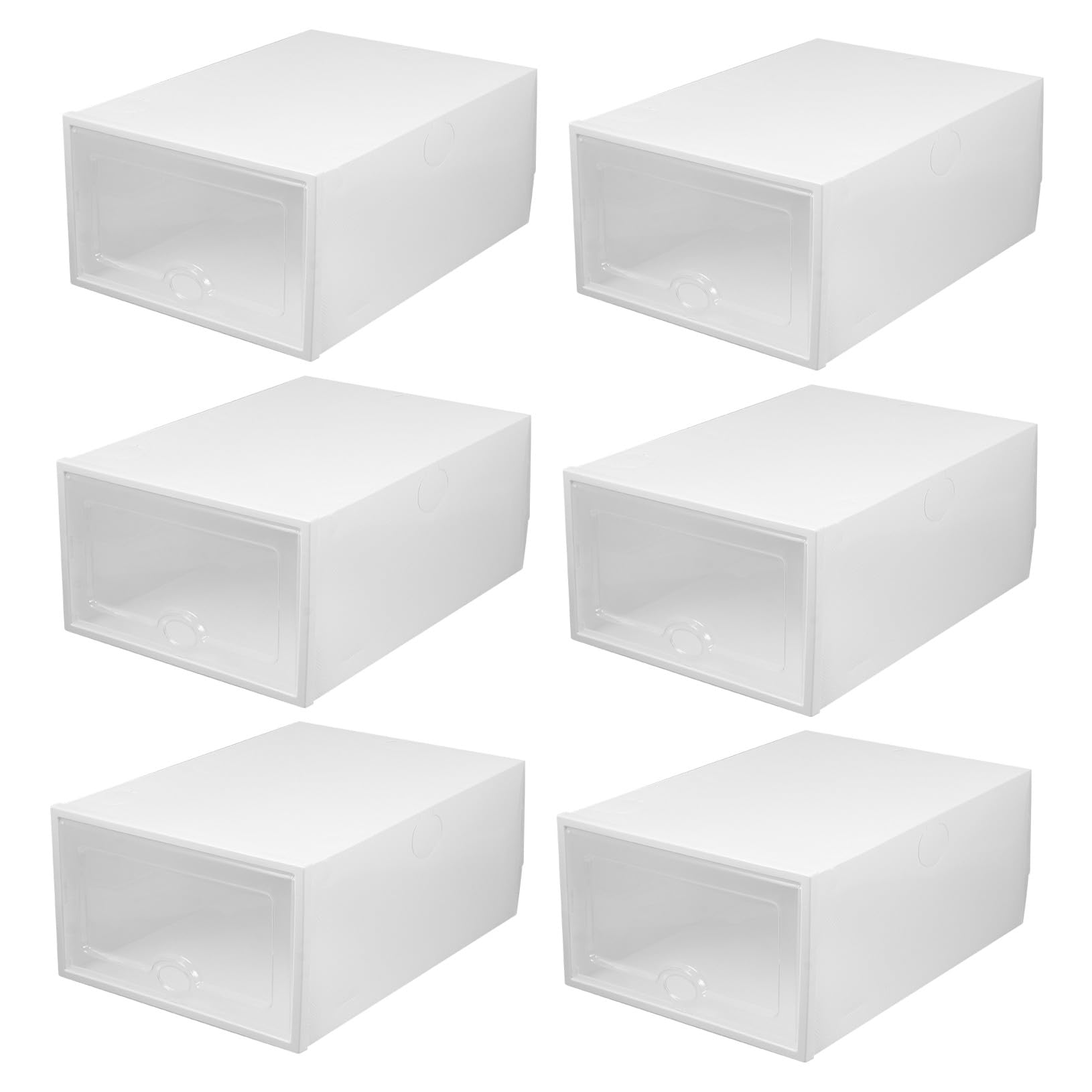 Boîtes de rangement pour chaussures plastique transparent 33x23x14 cm organisateur de placard