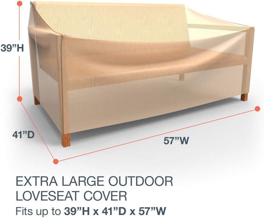 EmpireCovers StormBlock™ Signature Outdoor Patio Loveseat Cover, Extra Large - Tan, P3W03TNNW2