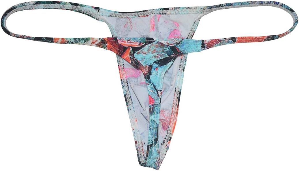 OROCOJUCO Men's Mini Bikini T-back Underwear Slim Cut Pouch Swim G-string Minimal Coverage Tangas Hipster String Thong - Image 3