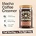 Mocha Coffee Creamer, Grasso Foods, High-Fat and Low-Sugar, Organic Coconut Oil, Grass Fed Ghee, and Raw Cacao Powder, Shelf-Stable 15 oz jar 30 Servings