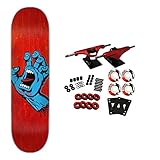Santa Cruz Skateboard Complete Screaming Hand Red 8.0' x 31.6'