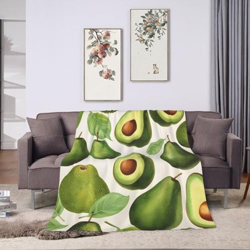 Plaid de canapé avocat Mexpekil couverture douce lit 150x125